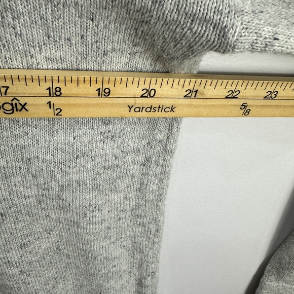 J. Jill Hoodie Sweater Womens M Gray Knit Slouchy Pullover Soft Cozy Minimalist - Picture 5 of 7
